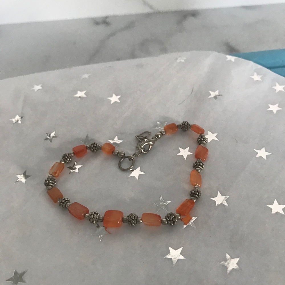 Bracelet Orange Beeds